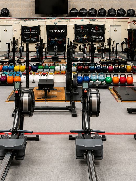 A lifting platform and bench with specialist equipment within reach